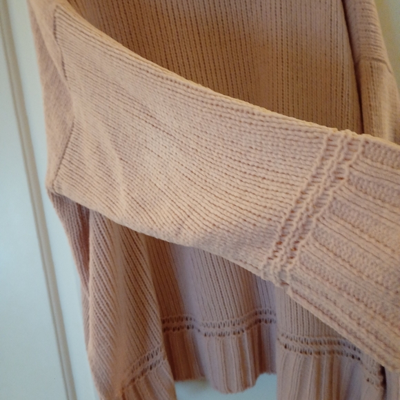 Aerie Soft Light Pink Turtleneck Chenille Sweater (XL) - Picture 4 of 7
